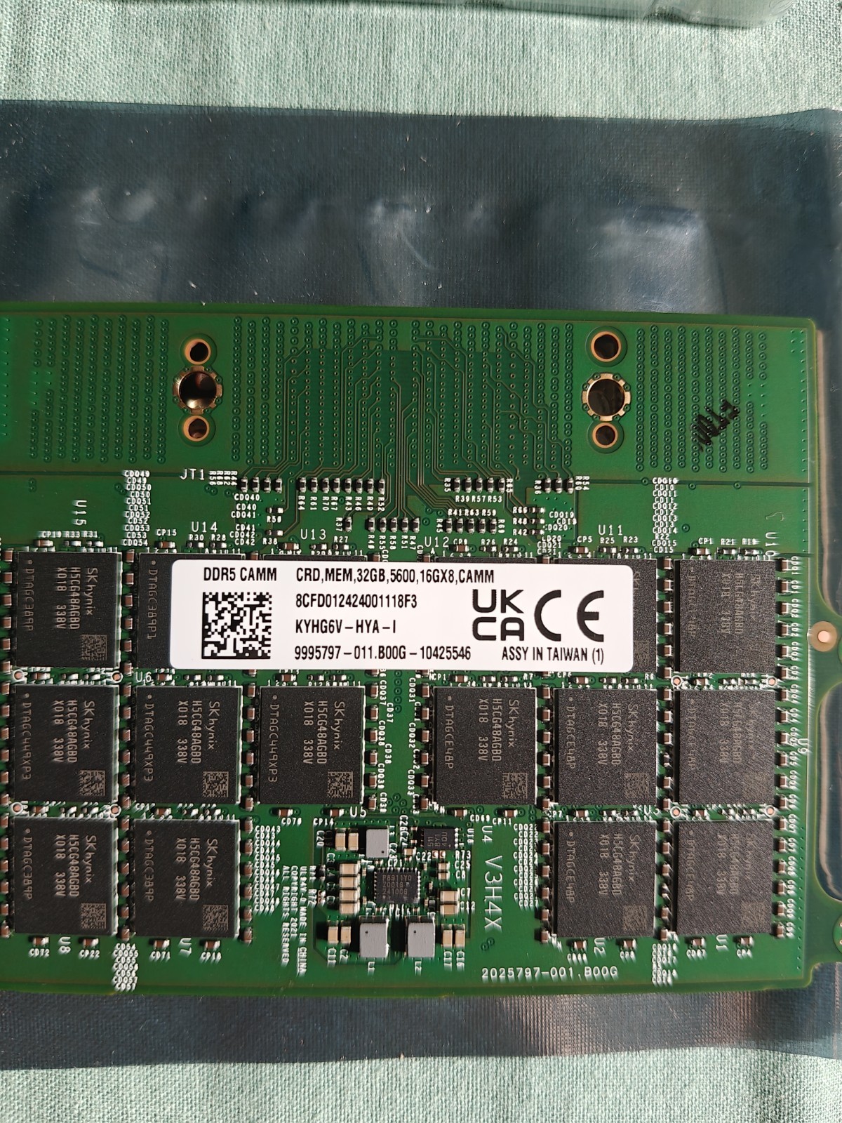RAM 32Go DDR5 CAMM 5600MHz extension mémoire PC portable Dell Precision
