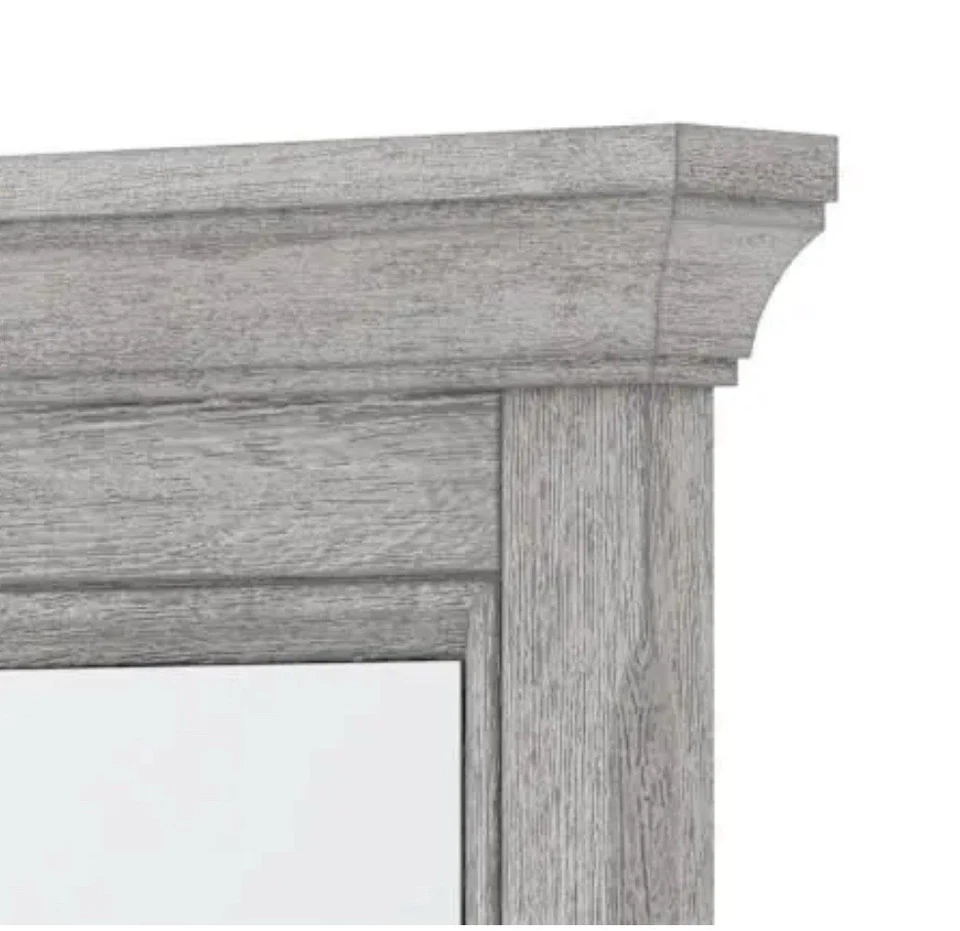 Espejo 24" W x 32" H CRAFT + PRINCIPAL EBM2432 Ellery Transitional - Gris Foto 2 de 3