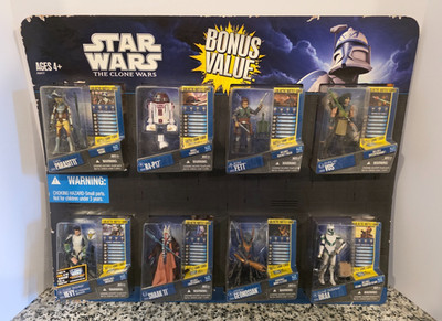 Bonus Value 8 Pack STAR WARS The Clone Wars Vos Boba Shaak Ti Draa Hevy NEW #2