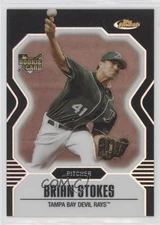 2007 Topps Finest Black Refractor /99 Brian Stokes #147