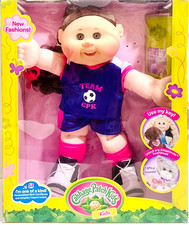WCT 2016 Cabbage Patch Kids Adoptimals Soccer Girl 14" Vinyl & Cloth Doll NIB