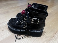 Demonia Emily 381 Boots Gag Ball 38 Black Gothic Punk