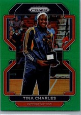 2022 Panini Tina Charles Green Prizm WNBA Card 