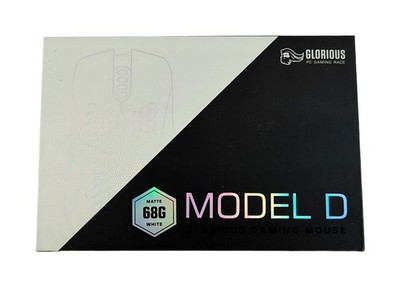 Glorious Model D Gaming-Maus Matte White 68g RGB Pixart 3360 kabelgebunden NEU