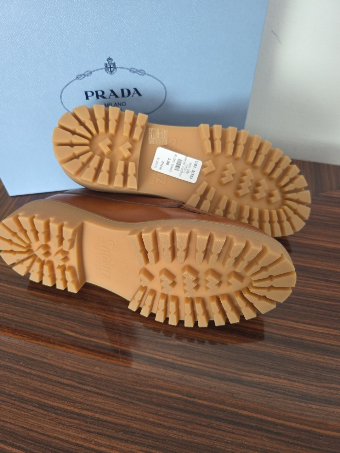 PRADA $1,250 NEW, Calzature Donna, Cognac, Euro 39.5 thumbnail 10