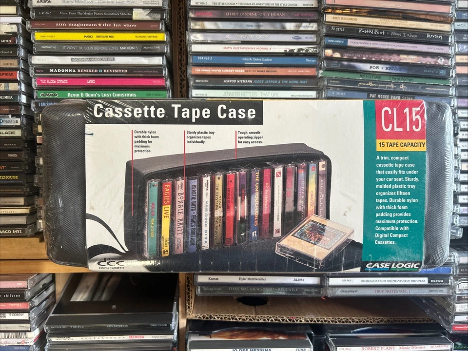 Case Logic Cassette Tape Holder.  CL15.  New And Sealed - Image 3 of 4