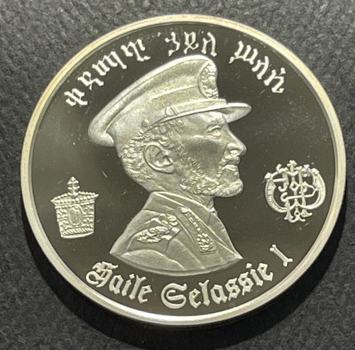 Ethiopia 1972-HF 5 Dollar Silver Coin: Haile Selassie | eBay