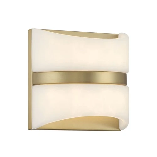 Minka Lavery 821-L Velaux 7" Tall LED Wall Sconce - Brass - Picture 1 of 5