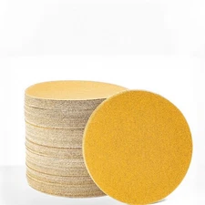 25PCS 3In Gold Sanding Disc Hook and Loop 0-Hole 400Grit Orbital Sander for Wood