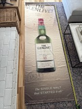 Glenlivet Scotch Whisky Banner Flag Big 3x9 feet Liquor Store Fabric Ad Man Cave