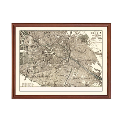 Old Map of Berlin 1901 - Vintage Germany Art Wall Decor Prin