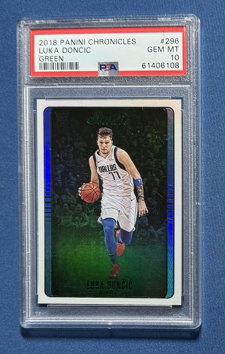 2018-19 Panini Chronicles - Studio Luka Dončić #296 Green (RC) for