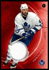 2025-26 SP Game Used #84 Jason Allison Red Jersey MEM