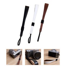 3Pcs Camera Hand Wrist Straps Solid PU Material Easy to Attach for Photographers