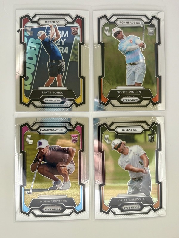 4 Card LIV Golf Rookie Lot - 2024 LIV Golf Prizm RC