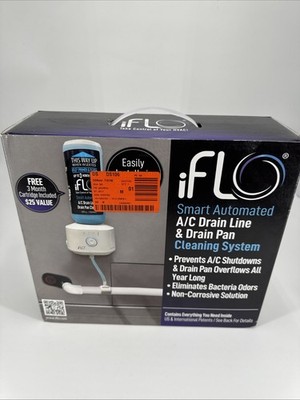 iFLO Smart Automated A/C Drain Line Cleaner HVAC 3 Month Refill Kit System New