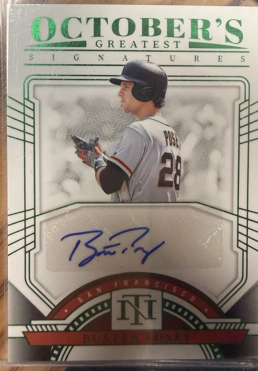 Panini Buster Posey Baseball Serial Numbered Sports Trading Cards