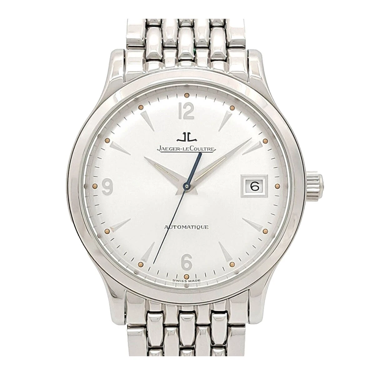 Jaeger-LeCoultre Stainless Steel Band Luxury Wristwatches