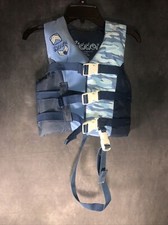 Kidder USCG Approved Child Life Vest Ski Vest 30-50 lbs. Blue White Flotation