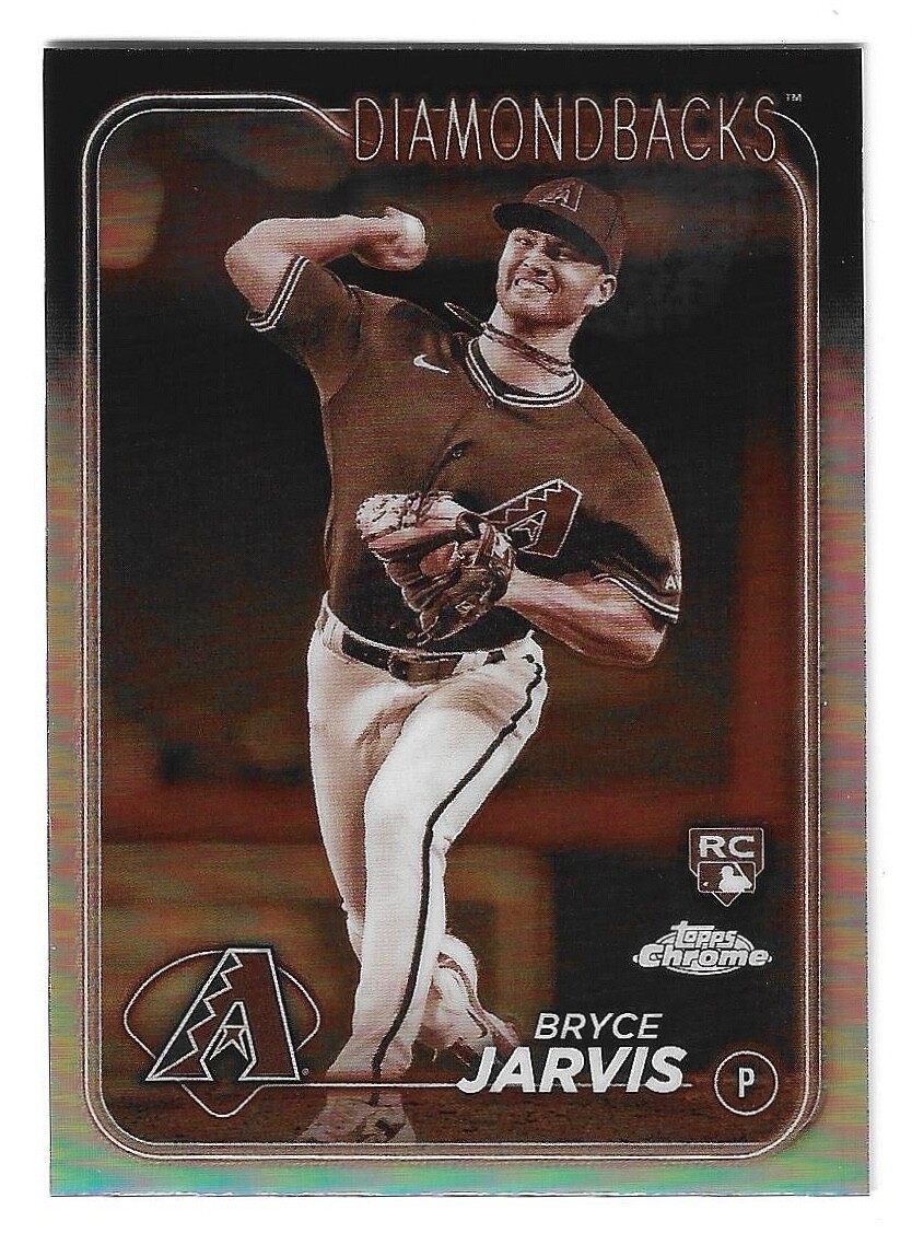 2024 Topps Chrome - Bryce Jarvis #75 Sepia Refractor (RC)