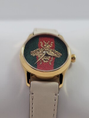 GUCCI グッチ レディース 腕時計 (95000383) Gucci G-Timeless SWISS Quartz Green and Red Dial Ladies Watch