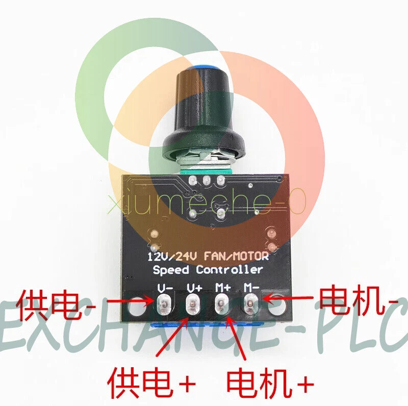 3,5A DC12V/24V PWM Motordrehzahlregler LED Dimmer B10K Potentiometer Regler - Bild 4 von 4