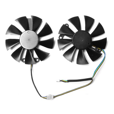 Zwei Lüftern Grafikkartenkühler Für Dataland PowerColor RX 480 RX 470 470D 580