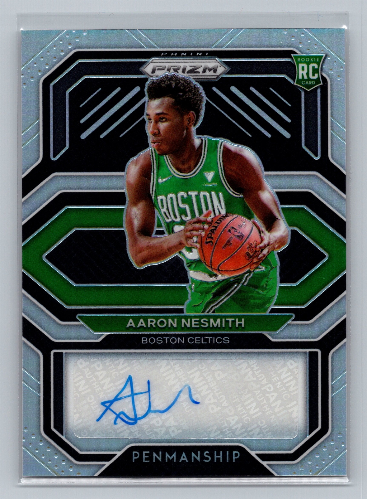2020-21 Panini Prizm #RP-ANS Aaron Nesmith Rookie Penmanship Prizms Silver