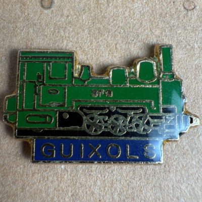 Vintage Lapel Pin Sant Feliu de Guixols Girona Spain Railway Locomotive SFG