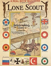 WWI Army Airplane Biplane Dogfight  Lone Scout Magazine