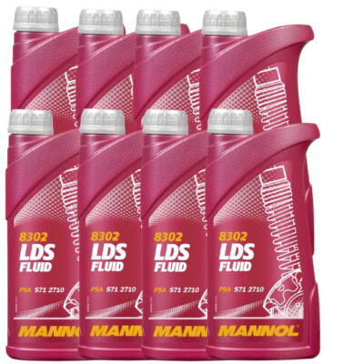 8x1 Liter MANNOL Hydraulikflüssigkeit LDS Fluid Hydraulic Fluid PSA S71 2710