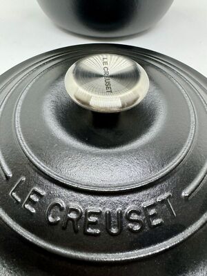 Le Creuset Rice Pot Cocotte Every 20cm 8in Matte Black 2L Without