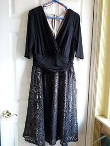 black fancy gown