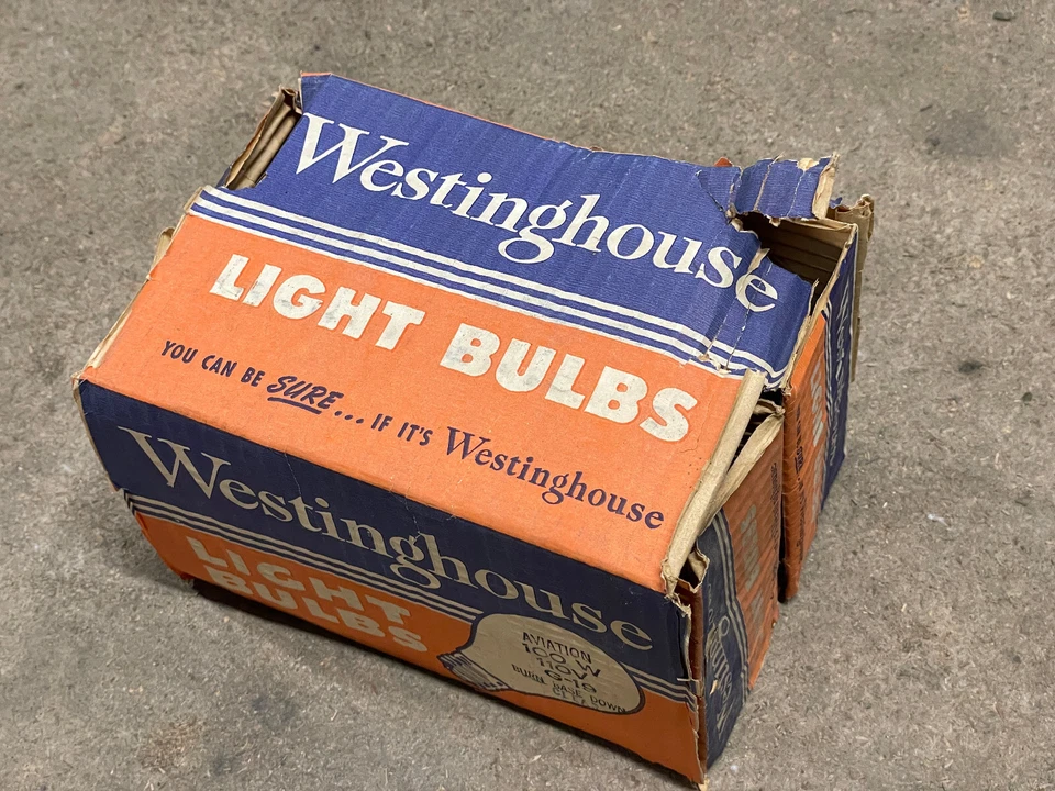 LOT 6x NEW Vintage Westinghouse Aviation Light Bulb 100w 110v G-19 G19 Globe - Image 4 of 4