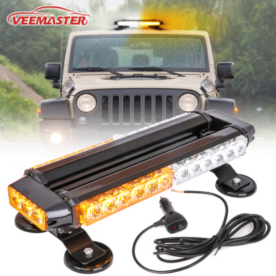 LED Beacon Rooftop Strobe Lights Bar Safety Emergency Flash Warn Traffic Advisor