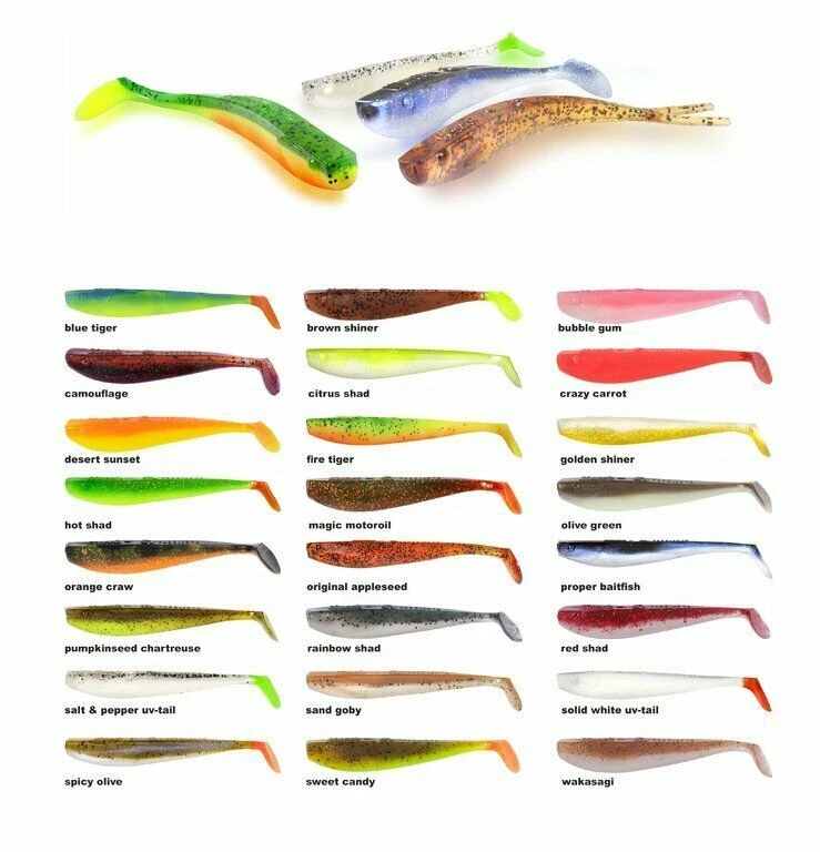 QUANTUM Q-Paddler Gummifisch  5 St. (10cm u.12cm), 3 St. (15cm), 1 St. (18cm) - Bild 2 von 2