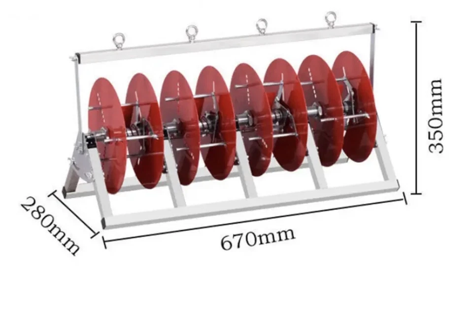 Pay-off Line Handy Gadget Electric Wire Pay-off Rack Fly Reel Pay-off Plate  - Image 4 of 4
