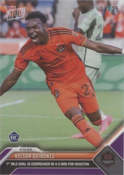 2023 Topps Now Mls Nelson Quinones 134 Purple 25 For Sale Online Ebay 