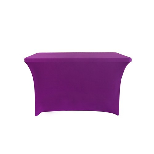 4/ 5/6/8 ft Stretch Spandex Tablecloth Elastic Fitted Table Cover Party Banquet - Picture 28 of 28