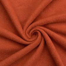 Rust Solid Anti Pill Fleece Fabric - 60" Wide - Sold by The Yard Bolt