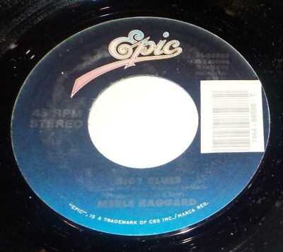Merle Haggard 45 5:01 Blues / Man From Another Time NM B4