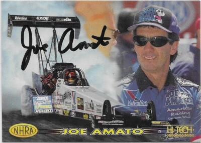 1997 Hi-Tech NHRA Joe Amato #HT-2 HOF Autograph Auto