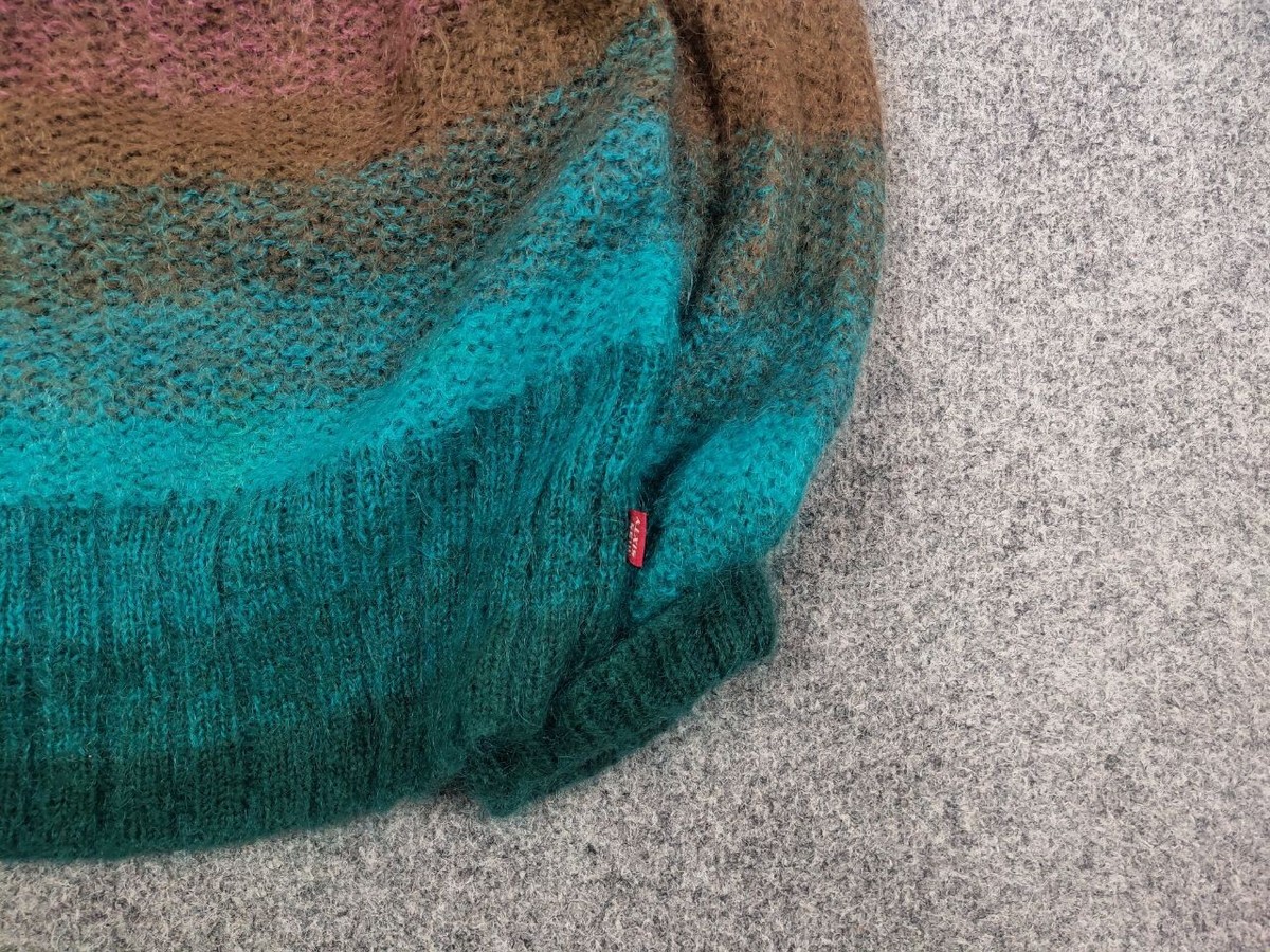 トップス 60s vintage gradation mohair knit Vintage Miss Sixty Mohair Blend Gradient Knit Sweater Y2K
