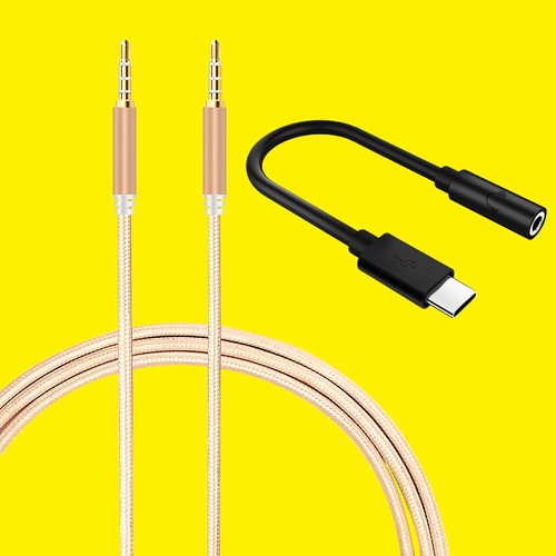 NEW Type C to 3.5mm Audio DAC Aux Cable 
