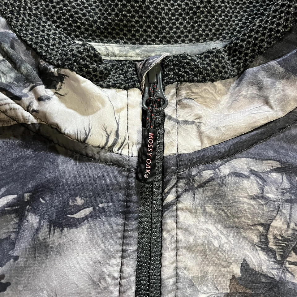 Mossy Oak Camo Jacket Mens Extra Large Hunting Camouflage Full Zip Up Sweater - Image 4 of 4