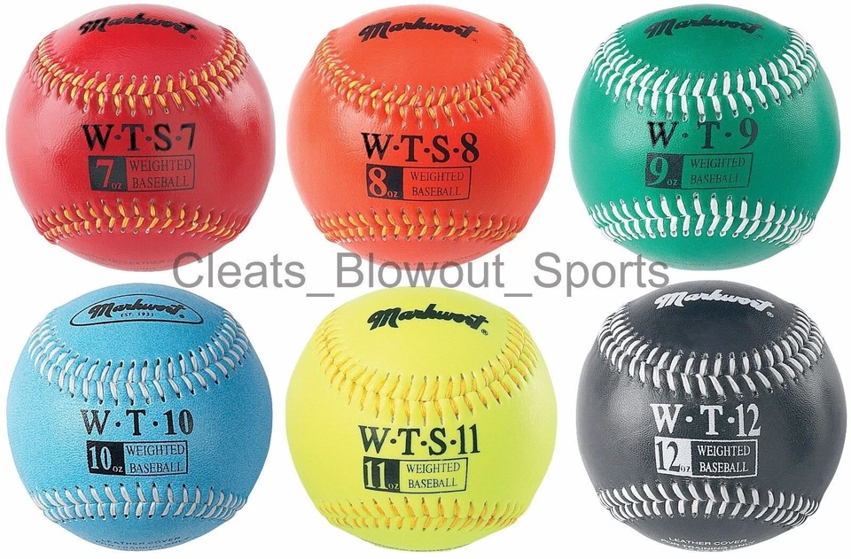 Markwort Weighted Baseball Throw Strength Accuracy Training 9" Ball New MARKWWTS