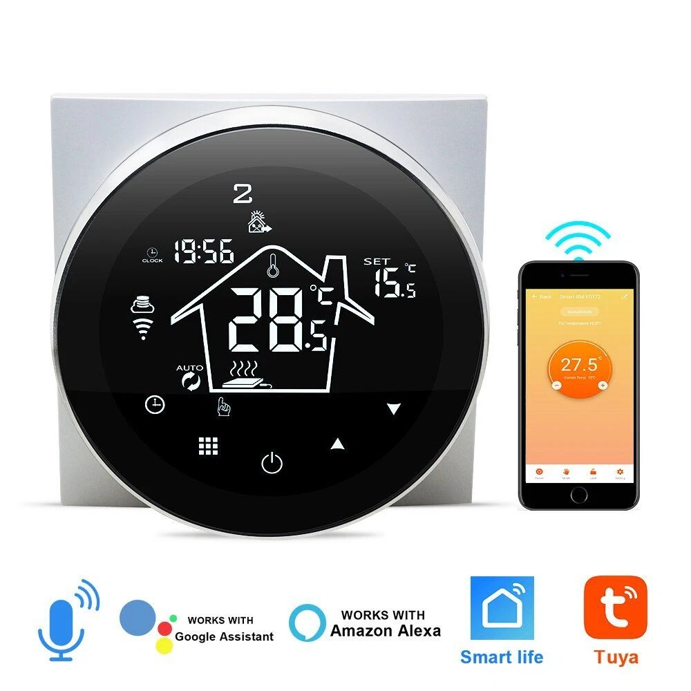 Smart Thermostat WIFI Electric Household 3M Floor Heating Remote Home  Control | eBay