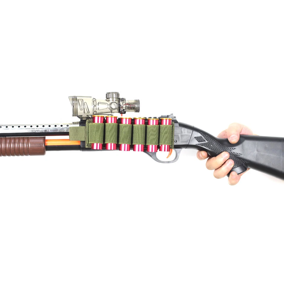 Tactical Shotgun Shell Holder Hook Loop 6 Rounds Strip for 12 Gauge - Image 4 of 4