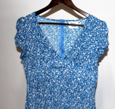 PRINCESS POLLY Womens The Sting Mini Dress Lined Blue Floral Womens Size 8  Zip | eBay