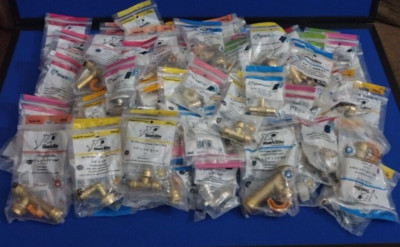 Shark Bite Plumbing Fitting (Over 100 Pieces)